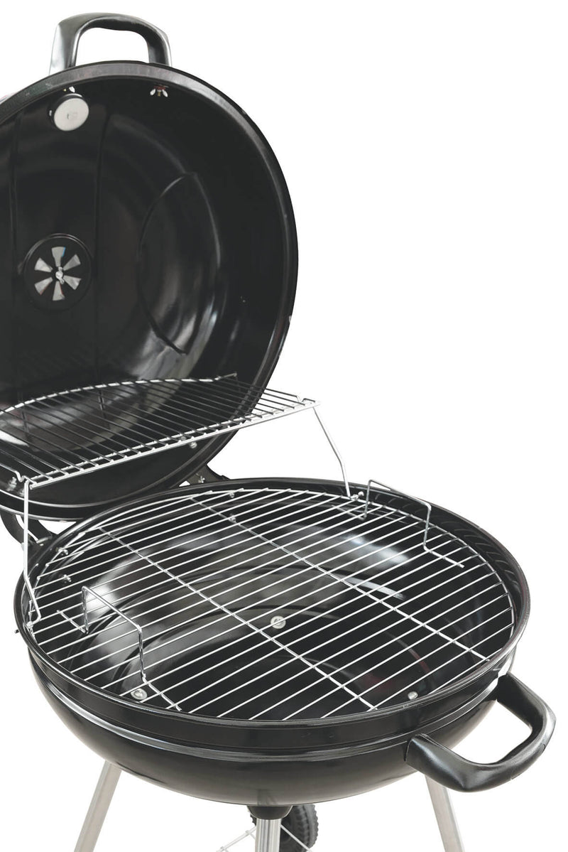 Barbecue a Carbone Carbonella Tondo con Ruote Soriani Sun-Day Nero