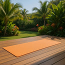 Tappeto per Yoga Fitness Mare Arrotolabile 180x50 cm Spessore 8 mm Arancione