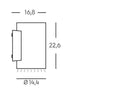 Applique da Esterno a LED 20W 4000K Sovil Grigio