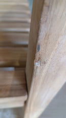 Panca 3 Posti da Giardino in Legno Teak Vorghini Lampedusa Seconda Scelta