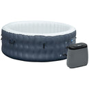 Vasca Idromassaggio da Esterno Gonfiabile Riscaldata Ø180x68 cm 930 Litri Blu Scuro