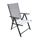 Sedia da Giardino in Tessuto Textilene Grigia