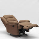 Poltrona Relax Reclinabile Manuale 89x100x100 cm in Tessuto Marrone