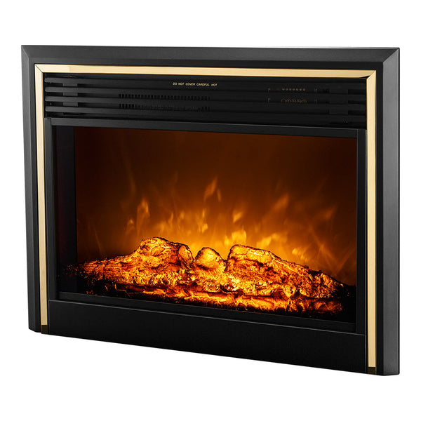 Camino Elettrico da Incasso 65,4x81,6x23,2 cm Effetto Fiamma 1950W Richi Nero online