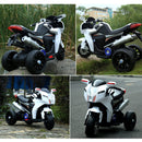 Moto Elettrica per Bambini 6V Kidfun Bianca con Effetto Fumo