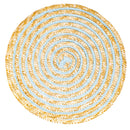 Set 6 Tovagliette Tonda in Rafia Ø39 cm Villa d'Este Home Tivoli Spiral