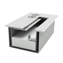 Camino a Bioetanolo da Pavimento 113x30x100 cm in Legno Bianco