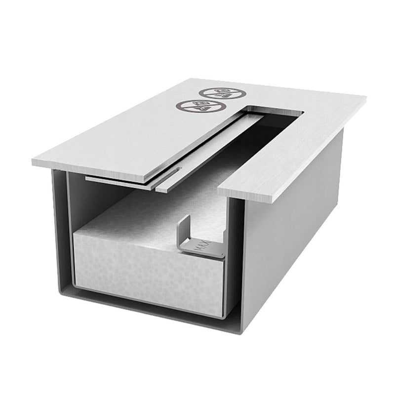 Camino a Bioetanolo da Pavimento 113x30x100 cm in Legno Bianco