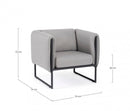 Poltrona 76x74x72h cm con Cuscini Pixel Graphite 