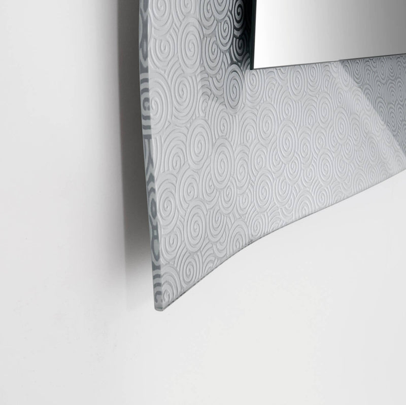 Specchio in 70x4,3x90cm TFT Trasparente Grigio