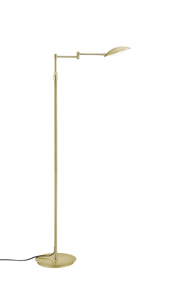 acquista Piantana da Interno a LED in Metallo Ottone Satinato