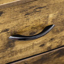 Cassettiera 6 Cassetti in Tessuto Stile Industriale 84x30x92 cm Marrone Rustico  