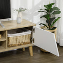Mobile TV fino a 65” 150x30x42 cm in Legno truciolare Bianco e Legno