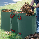 Set 3 Sacchi per Rifiuti da Giardino Ø67x84 cm da 300 L Richiudibili e Riutilizzabili Verde  