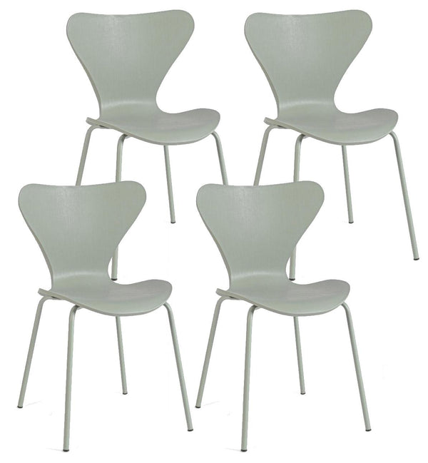 Set 4 Sedie 50x49,5x82 cm in Plastica Verde online
