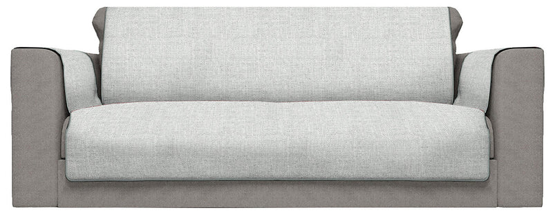 Copridivano con Copri Braccioli in Poliestere Grigio Varie Misure