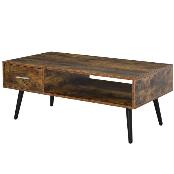 prezzo Tavolino Basso da Caffè 110x55x45 cm con Cassetto in Truciolare