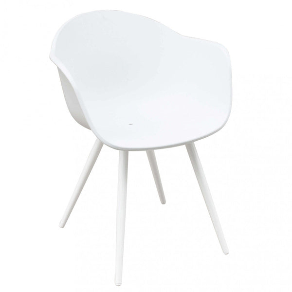 Sedia Sestriere 61x61x80 h cm in Plastica Bianco sconto
