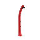 Doccia Solare da Giardino 40L Miscelatore e Lavapiedi Sined Sole XXL Rossa