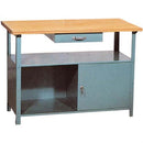 Banco da Lavoro con Cassetto Portautensili in Legno 115X85X55 Cm