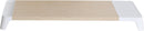 Supporto Monitor da Scrivania 56x20x5,7 cm con Base di Ricarica Wireless in MDF e Plastica Bianco