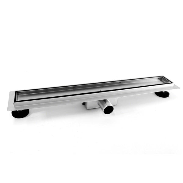 sconto Canalina di Scarico 80x7 cm Piastrellabile in acciaio inox a Pavimento Bonussi Seconda Scelta