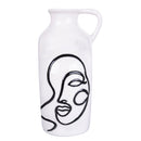 Vaso con Viso 10,7x9,1x20,3 cm  in Ceramica VdE Tivoli 1996 Vis a Vis