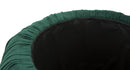 Puff Contenitore Paris Verde Ø41x41 cm Legno Spugna e Velluto Sintetico Verde e Oro