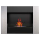 Camino a Bioetanolo da Parete 90,2x65 cm Flig Boston 2 Silver