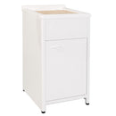 Mobile Lavatoio da Esterno in Polipropilene e Alluminio 45x50x83 cm Bianco  