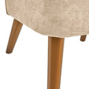 Poltrona Relax in Legno e Tessuto Colore Beige Modello Petty 52x58x71H cm