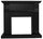Cornice da Pavimento per Inserto Camino Elettrico 114x28,2x102,2 cm in MDF Sined Caldera Nero