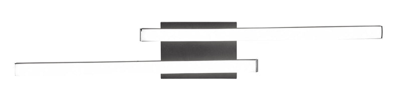 Plafoniera da Interno a LED SMD in Metallo Nero Opaco