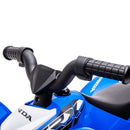Quad Elettrico per Bambini licenza ufficiale HONDA con Luci LED Clacson e Pedale Blu  