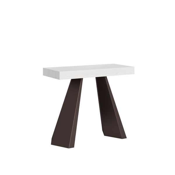 Consolle Allungabile 90-196x40x77 cm in Nobilitato Bianco acquista