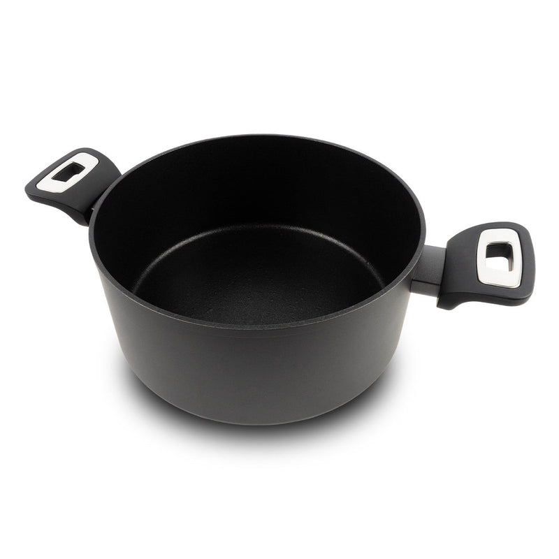 Casseruola 2 Maniglie Ø 24cm Antiaderente Induzione Silex Elegance Black Nero