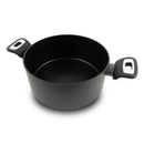 Casseruola 2 Maniglie Ø 24cm Antiaderente Induzione Silex Elegance Black Nero