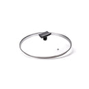 Batteria di Pentole 8 Pezzi Antiaderente Induzione in Alluminio Effetto Pietra Moneta Magnolia Stone Black