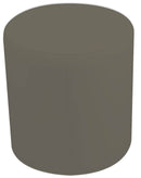 Pouf Poggiapiedi in Similpelle Avalli Cilindro Tortora Varie Misure