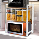 Scaffale da Scrivania Multiuso 3 Ripiani 53x35x80 cm per Stampante Ufficio in MDF Legno e Bianco