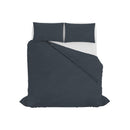 Copripiumino con Sacco e Federe Linea Water Washed Grigio Scuro