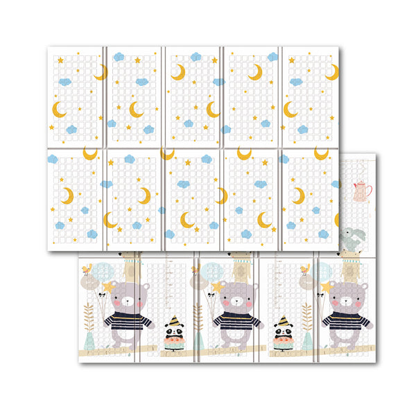 Tappeto Pieghevole per Bambini 200x150 cm Double Face Antiscivolo con Borsa Sky acquista