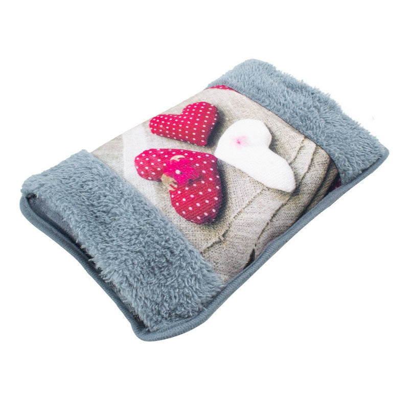 Borsa Acqua Calda Elettrica Scaldamani Ricaricabile Grigio