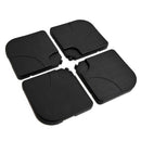 Base per Ombrellone da Giardino 60 Kg a Croce in Plastica 50x50x7.5 cm 