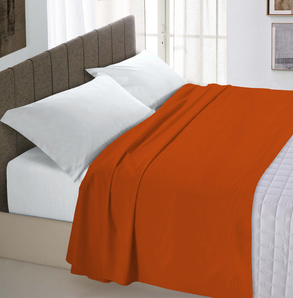 acquista Lenzuolo Sopra in Tinta Unita Terra