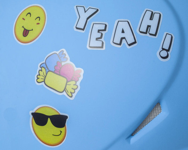 Casco Demi-Jet per Bambini Visiera Lunga CGM Magic Smile 205S Azzurro Opaco Varie Misure