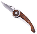 Coltello Pieghevole con Manico in Legno Testa di Moro