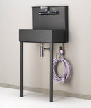 Lavandino a Parete da Giardino con Miscelatore e Doppio Rubinetto Belfer 42/PRLM Antracite