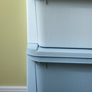 Cassettiera per Cameretta 6 Cassetti 75x37x56.5 cm in PP Blu   