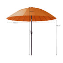 Ombrellone da Giardino Ø240xH236 cm Atlanta arancio